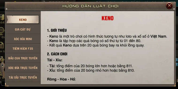 Chinh Phục Đỉnh Cao Cùng Với Keno Tại B52 Club Tỷ Lệ Thắng Cực Lớn