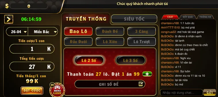 Chinh Phục Siêu Phẩm Lô Đề 1 Ăn 99 Tại B52 Club Đẳng Cấp Thượng Lưu