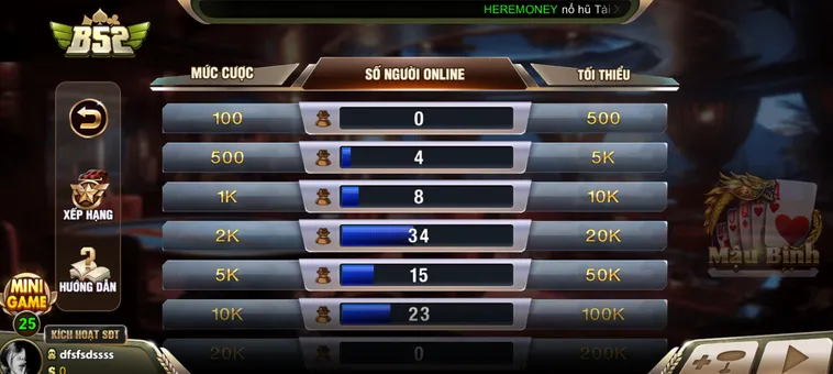 Mậu Binh Tại B52 Club Đỉnh Cao Chiến Thuật Của Những Tay Chơi Bài Chuyên Nghiệp