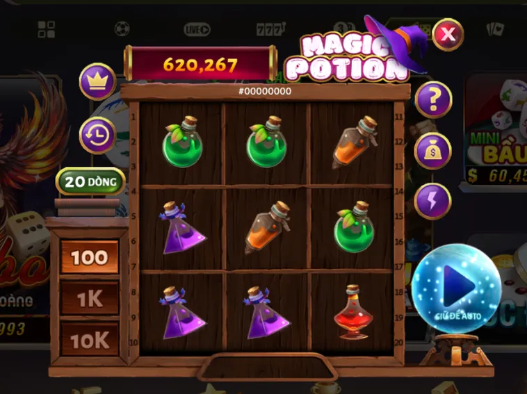 Minigame Magic Potion Tại B52 Club Săn Hũ Vàng Cực Đỉnh Với Phần Thưởng Khổng Lồ