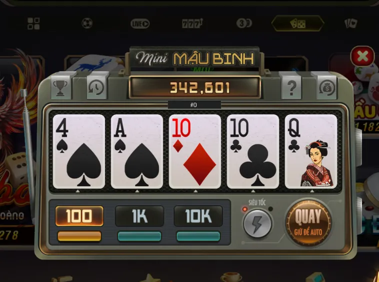 Minigame Mini Mậu Binh Tại B52 Club Đỉnh Cao Chiến Thuật Xếp Bài Thần Tốc