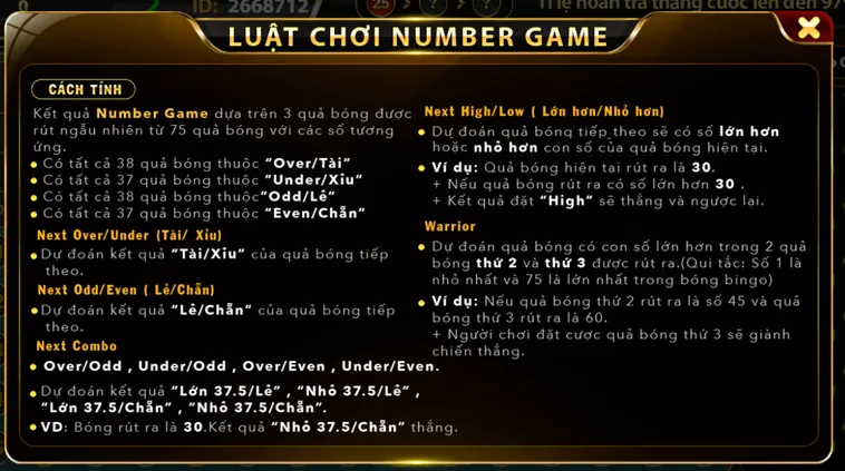 Chinh Phục Thử Thách Vận May Đẳng Cấp Cùng Number Game Tại B52 Club Hấp Dẫn