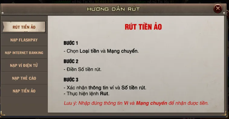 Rút Tiền B52 Club An Toàn Đảm Bảo Tiền Về Tài Khoản Ngân Hàng Tức Thì