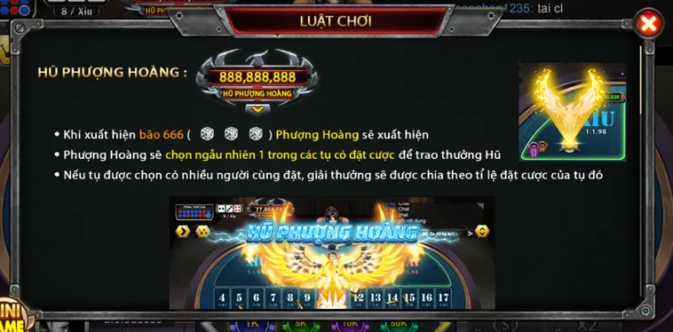 Chinh Phục Casino Sicbo Phượng Hoàng Tại B52 Club Với Phần Thưởng Khổng Lồ
