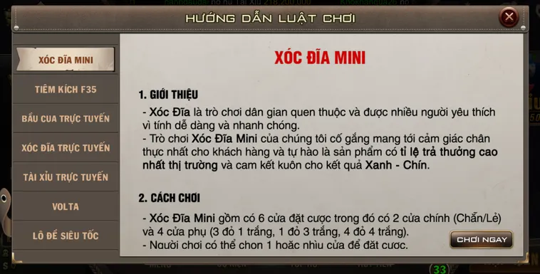 Minigame Xóc Dĩa Mini Tại B52 Club Công Nghệ Kiểm Chứng Minh Bạch Cho Mọi Game Thủ
